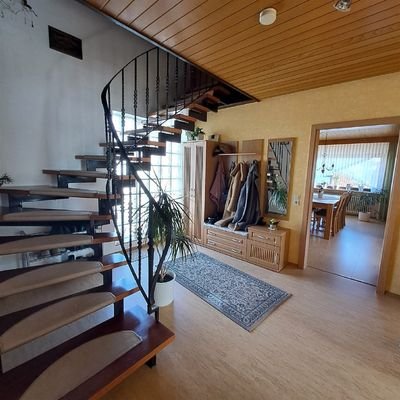 Treppenaufgang ins Dachgeschoss