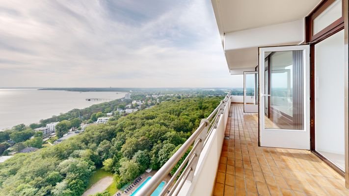 Balkon mit Meerblick