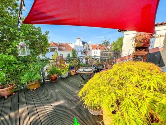 Panoramasicht Dachterrasse