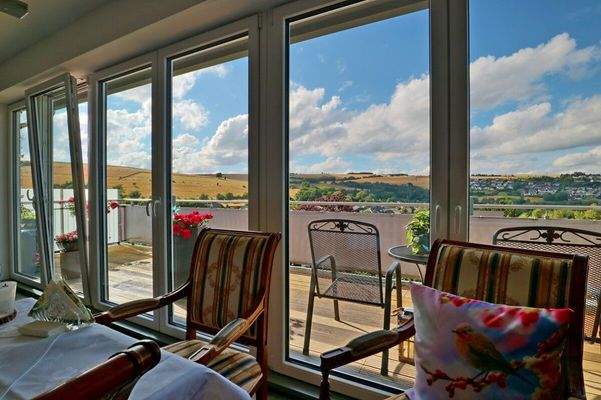 Blick auf die Terrasse