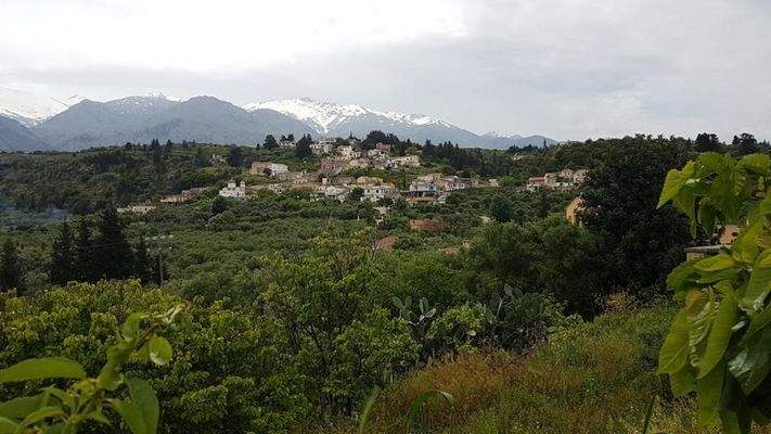 Kreta, Paidochori: Ländliches Steinhaus mit freier Aussicht zu verkaufen