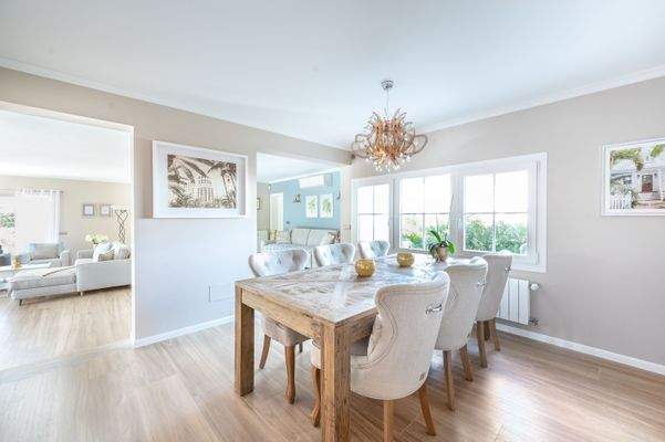 Dining area in villa in Palmanova