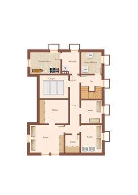 skizze Grundriss Kellergeschoss