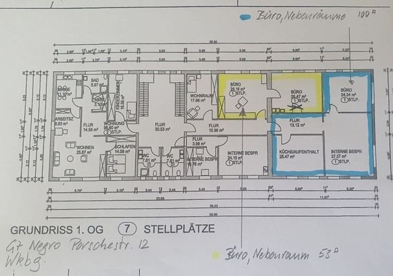 Grundriss 100qm und 53 qm