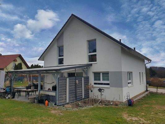 Westgiebel Terrasse Südfassade