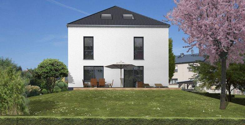 Außenansicht mit Gartenblick