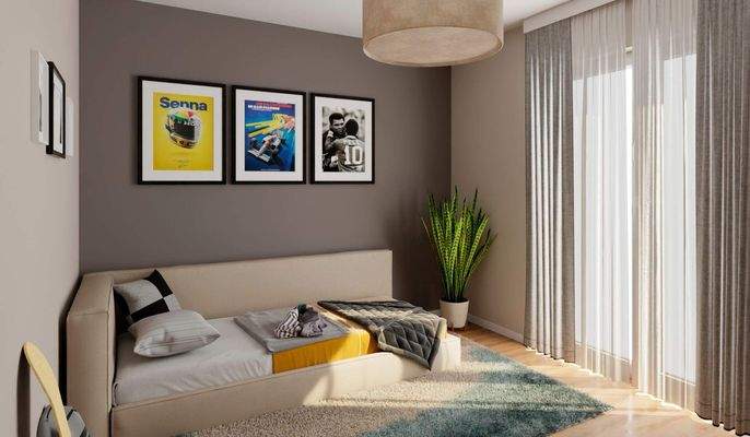 Dieses Zimmer bietet viel Raum für Ihre Gestaltung