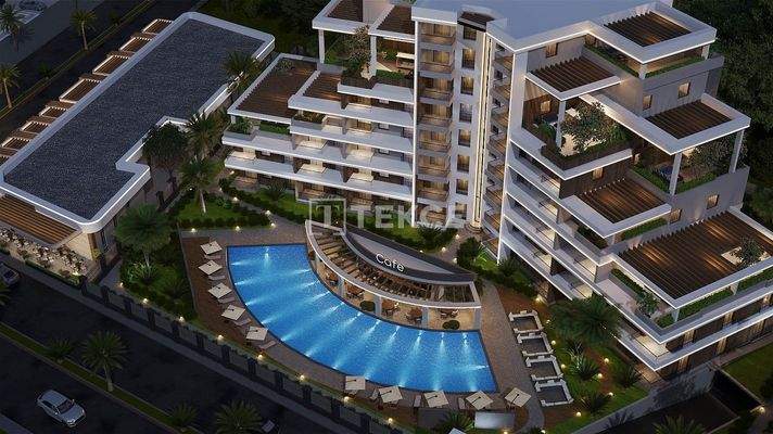 Apartments for Sale in a New Project with Pool in Altıntaş Antalya