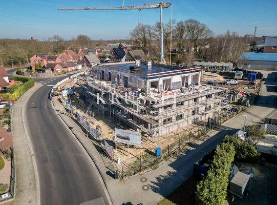 Der Baufortschritt - Die massive Bauweise und das durchdachte Wohnkonzept sind bereits erkennbar