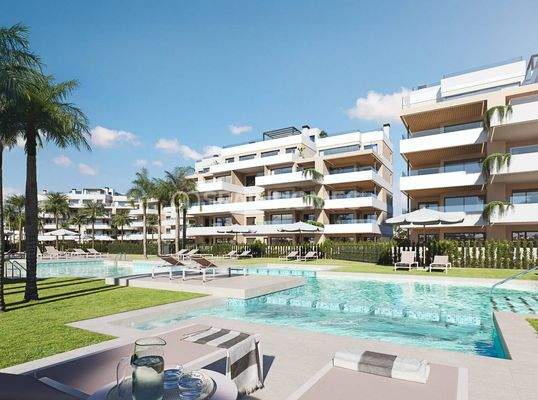 Flats with Spacious Terraces and Pools in Santa Rosalía