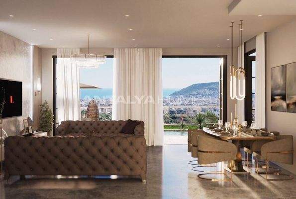 Detached Sea-View Villas with Pools in Alanya Antalya