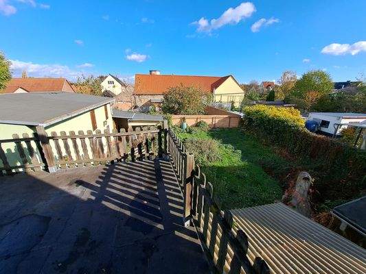 Gartenblick vom Balkon