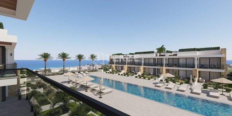 Apartments with Pool Near the Sea in Gazimağusa