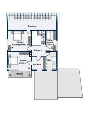 Grundriss Obergeschoss