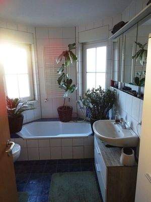 Badezimmer mit Pflanzen