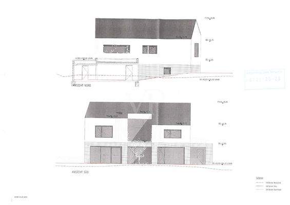 Schnitt des Baukörpers