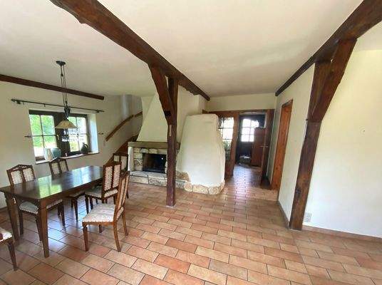 Wohnbereich mit Kamin