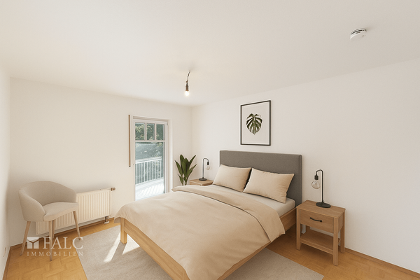 Schlafzimmer (virtuell eingerichtet)