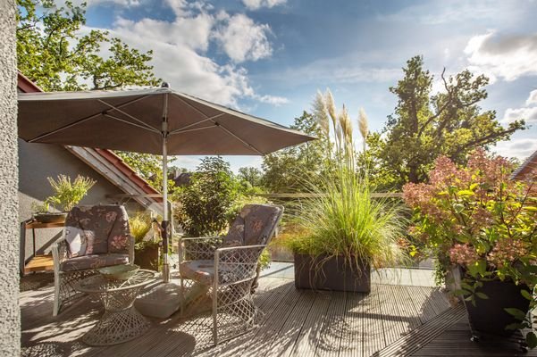 Sonnige Dachterrasse