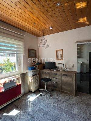 Mit Blick auf dem Garten