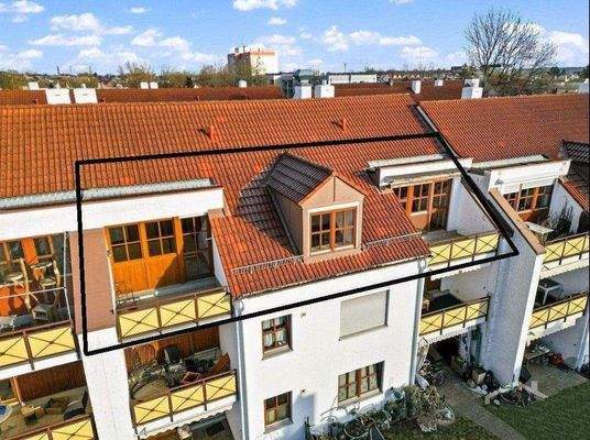 Dachwohnung mit zwei(!) Balkonen