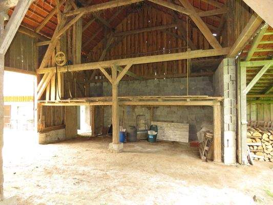 Heu- und Futterlager in der Scheune 