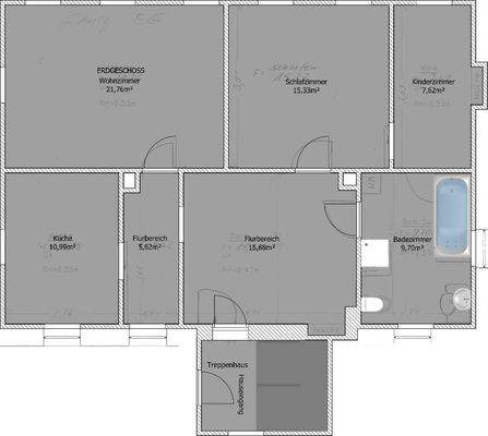 Grundriss Erdgeschoss Hauptgebäude