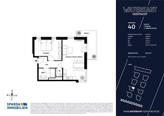 Grundriss Wohnung 40