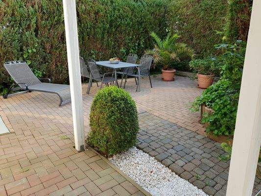 Terrasse am Ferienhaus