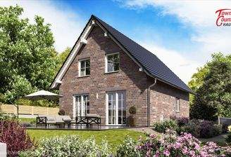 Ansicht Garten Klinkerfassade