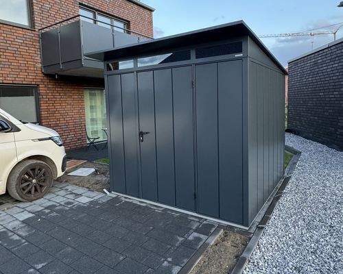 Beispiel fertiger Zustand Fahrradhäuschen