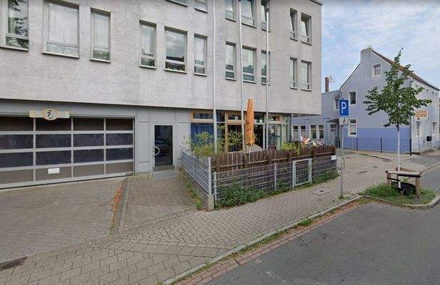 Beginenhof 9, Seitenansicht