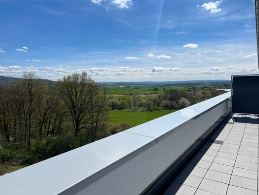 Blick von der Dachterrasse