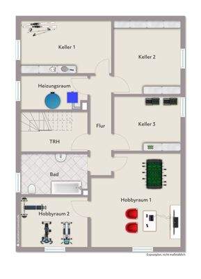 Keller - nicht maßstabsgerecht