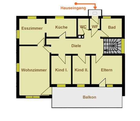 Grundriss - Obergeschoss