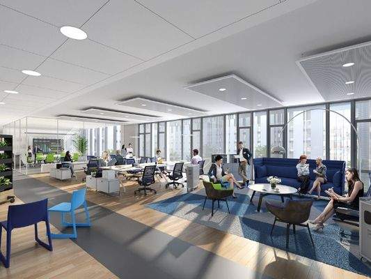 Visualisierung Großraumbüro