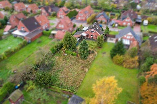Blick auf das Grundstück
