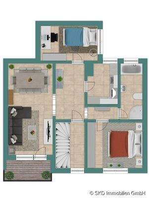 Grundriss-Skizze 1.Obergeschoss