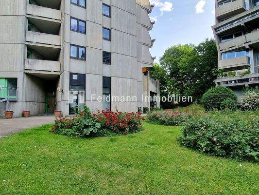 Gepflegte Grünanlage