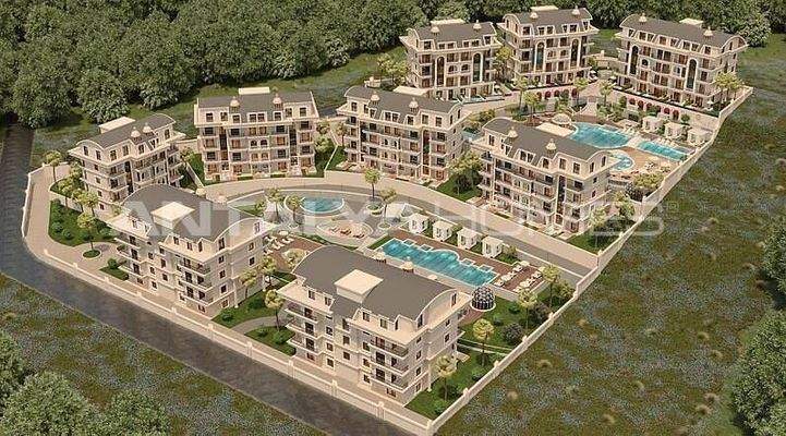 Luxury Flats Within Walking Distance to the Sea in Turkler Alanya