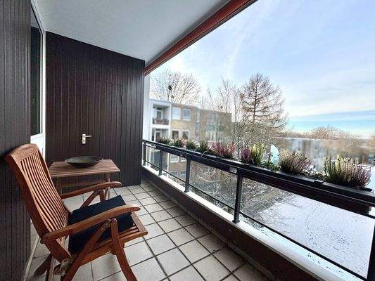 Loggia mit Abendsonne