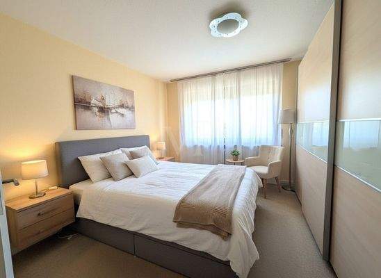 Schlafzimmer (digitales Staging)