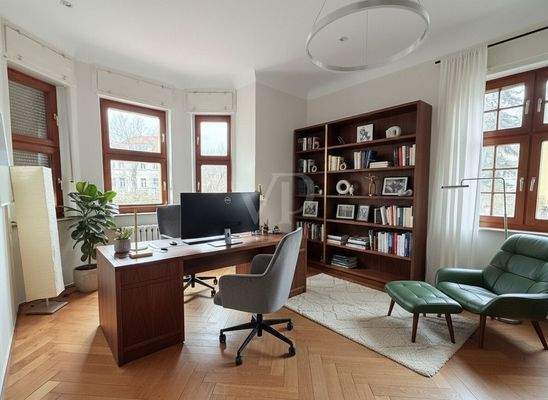 Arbeitszimmer (KI-generierte Einrichtung)