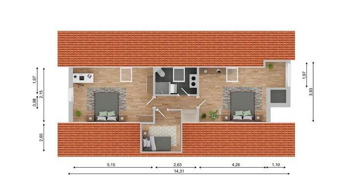 Grundriss Dachgeschoss NEU WG