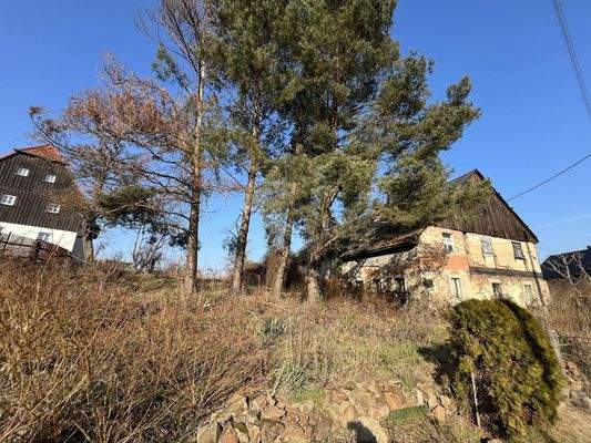 Blick auf Zweiseithof