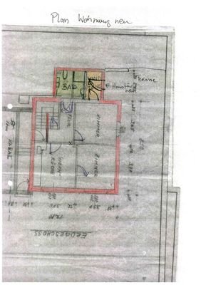 Raumaufteilung Hochparterre-Wohnung