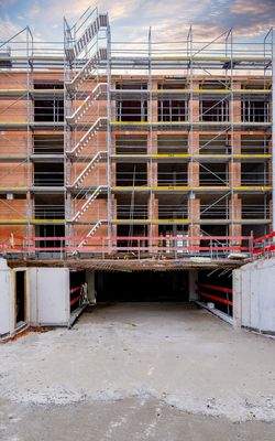 Einfahrt in die Tiefgarage