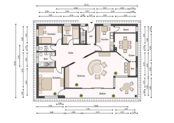Grundriss Obergeschoss