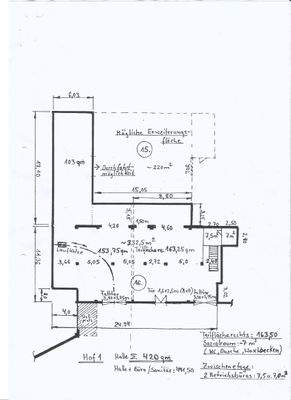 Grundriss Gebäude 16 EG - 440 m²