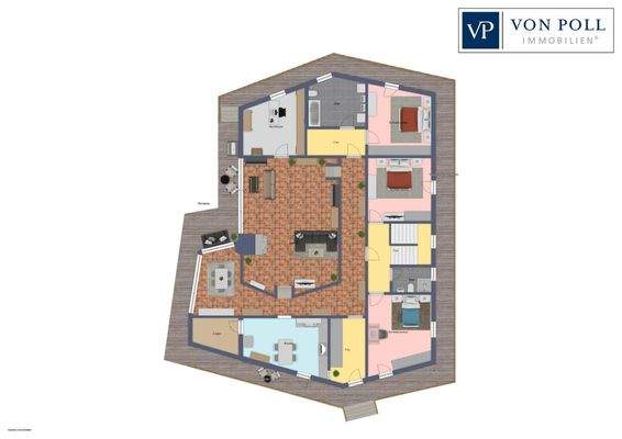 Grundriss EG mit Veranda